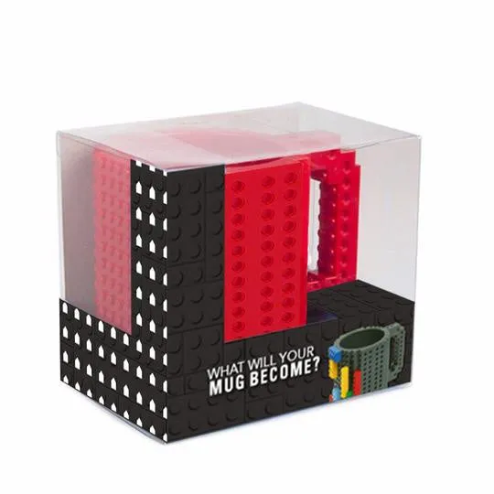 BEKER BUILDON 14 X 12,5 CM ROOD