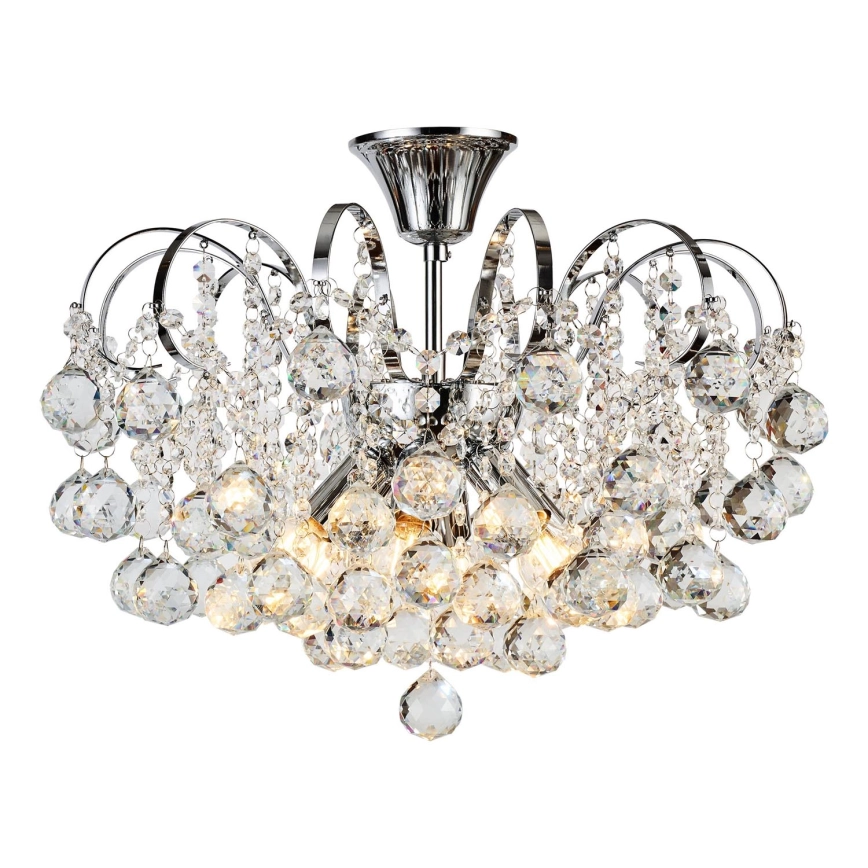BRILAGI  BEVESTIGDE HANGLAMP CRYSTAL 6XE14/60W/230V GLANZEND CHROOM