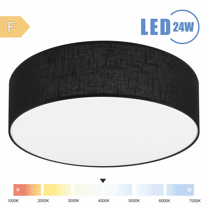 BRILAGI  LED PLAFONDLAMP SIRIJA LED/24W/230V DIAMETER 45 CM ZWART