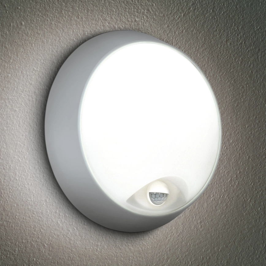 BRILAGI  LED WANDLAMP VOOR BUITEN MET SENSOR 2IN1 BULKHEAD LED/20W/230V IP65