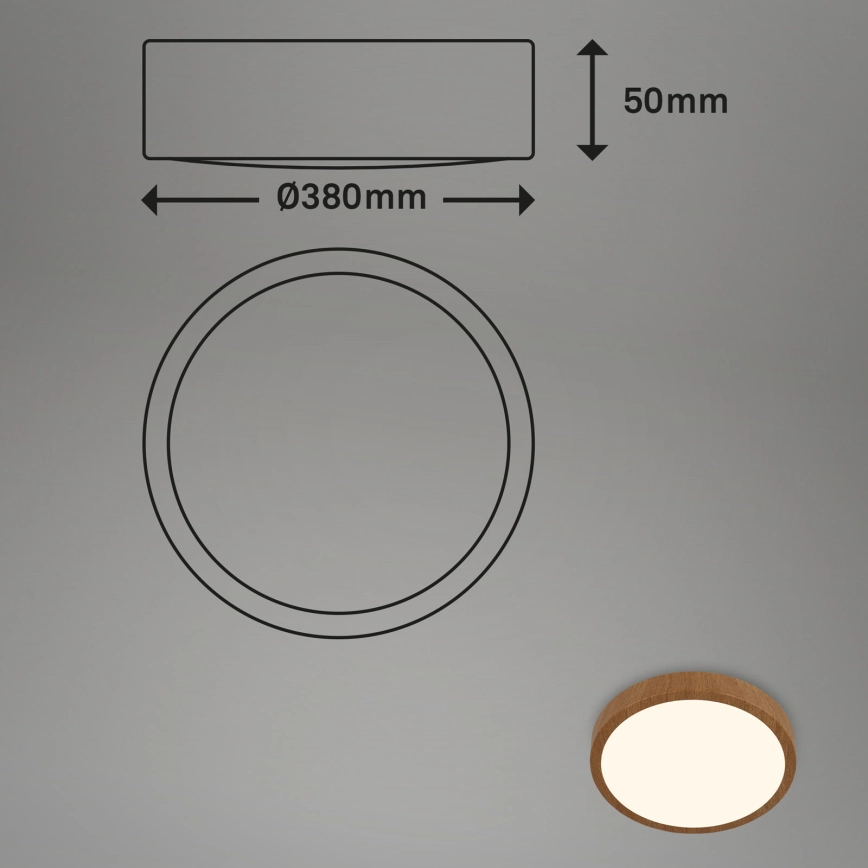 BRILO  LED PLAFONDLAMP RUNA LED/24W/230V