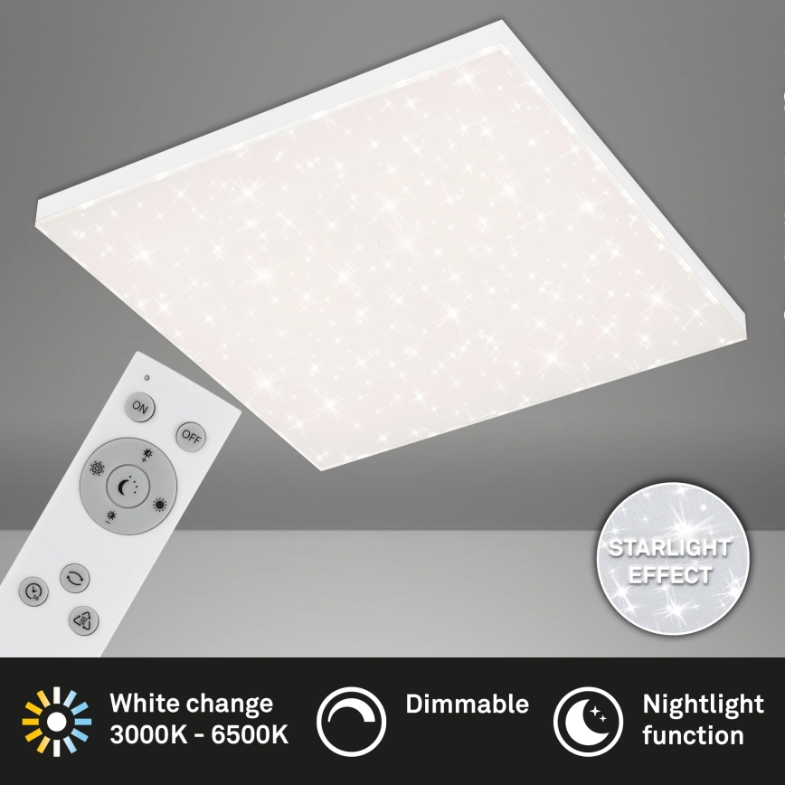 BRILONER 7381216  DIMBARE LED PLAFONDLAMP FRAMELESS LED/38W/230V 30006500K + AFSTANDSBEDIENING