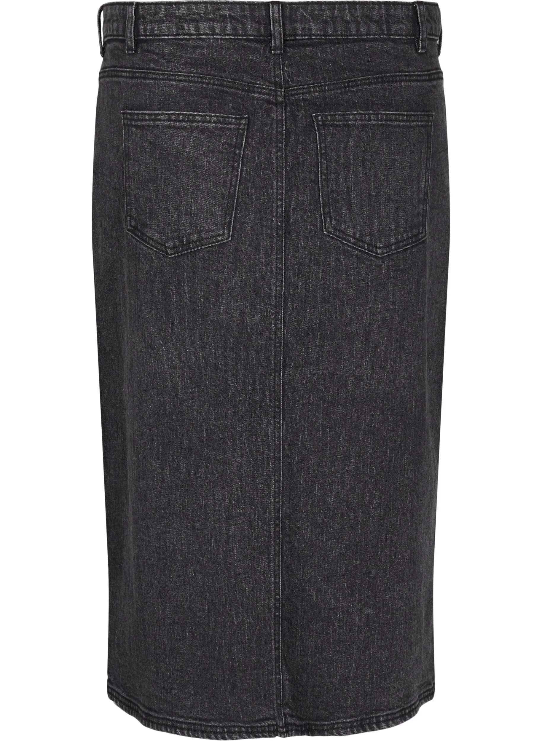 Denim rok met split aan de voorkant