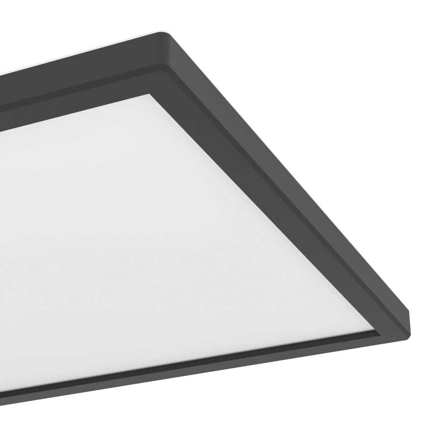 EGLO  LED BADKAMER PLAFONDLAMP LED/13,4W/230V 2700/4000/6500K 29X29 CM IP44 ZWART