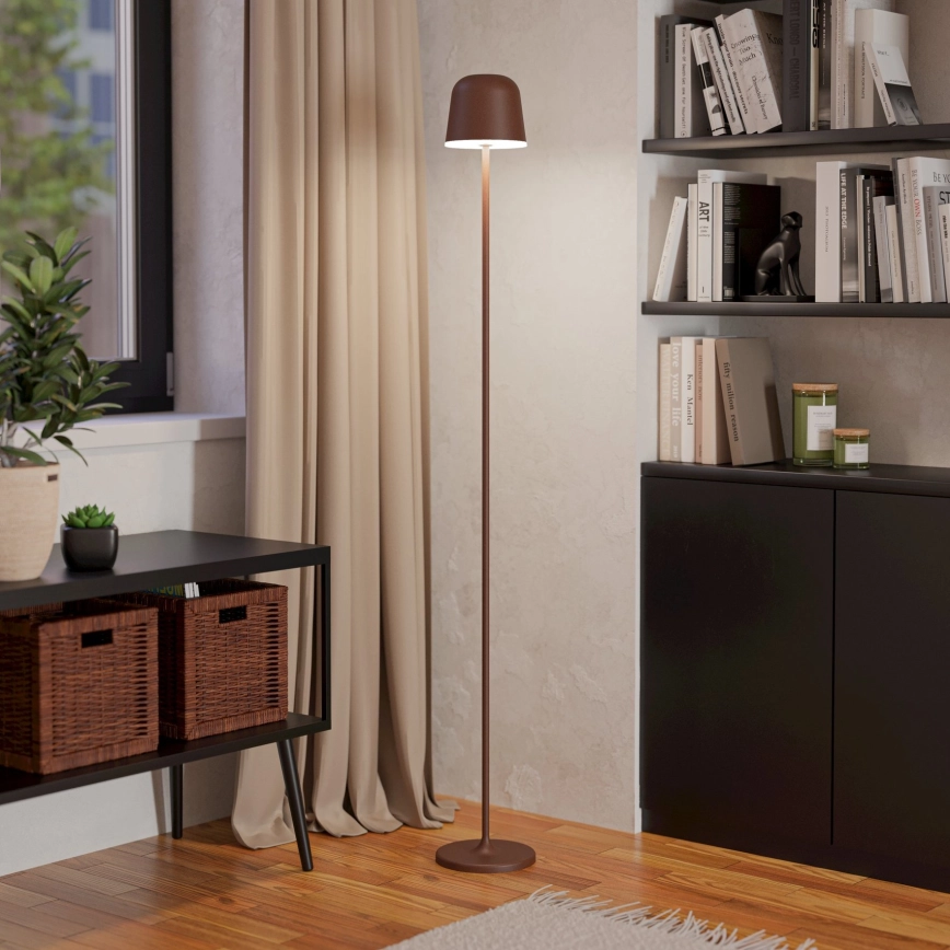 EGLO  LED DIMBAAR BUITENSHUIS OPLAADBAAR STAANDE LAMP LED/4,3W/230V 2400/3000/4000K IP54 BRUIN