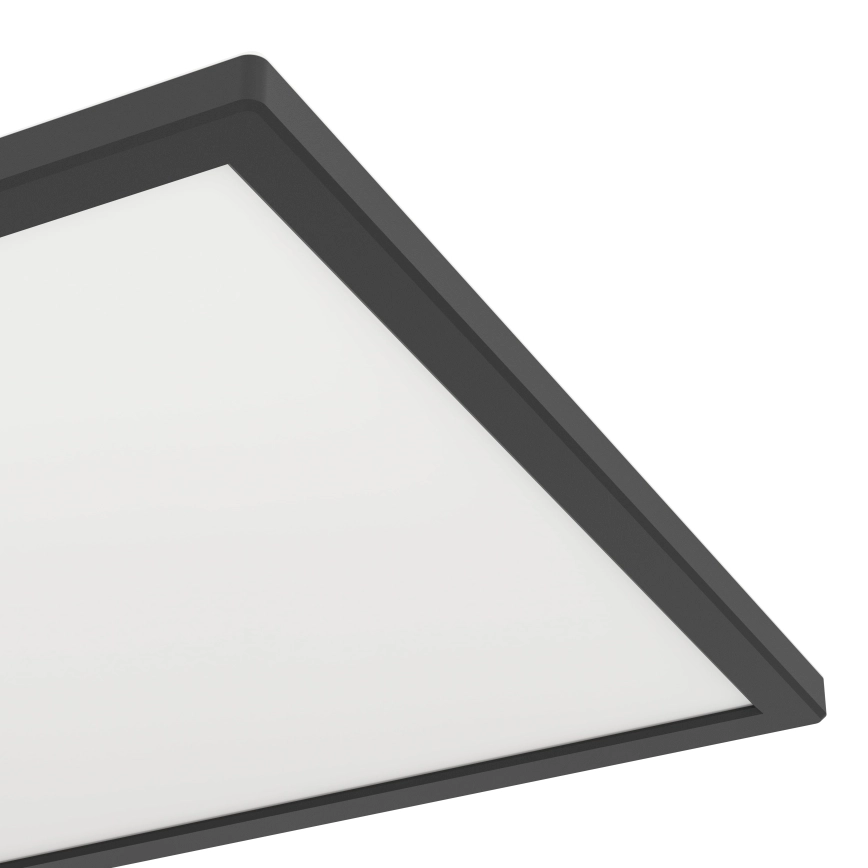 EGLO  LED RGBW DIMBARE BADKAMER PLAFONDLAMP LED/17,6W/230V 27006500K 39X39 CM IP44 ZWART ZIGBEE