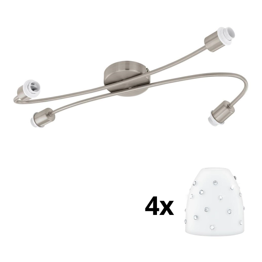 EGLO  LED SPOT MY CHOICE 4XE14/4W/230V CHROOM/WIT