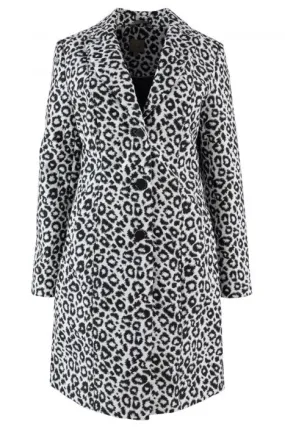 Gina lange coat met luipaarddessin
