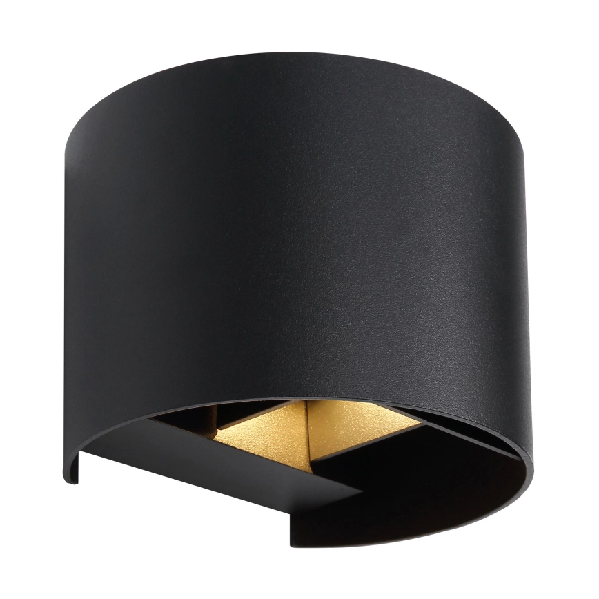 GLOBO  LED WANDLAMP VOOR BUITEN 2XLED/3W/230V IP44 ZWART