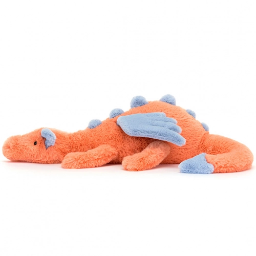 JELLYCAT KNUFFELDRAAK PERSIMMON  50 CM  
