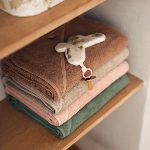 JOLLEIN BADCAPE BADSTOF  BISCUIT  100X100 CM