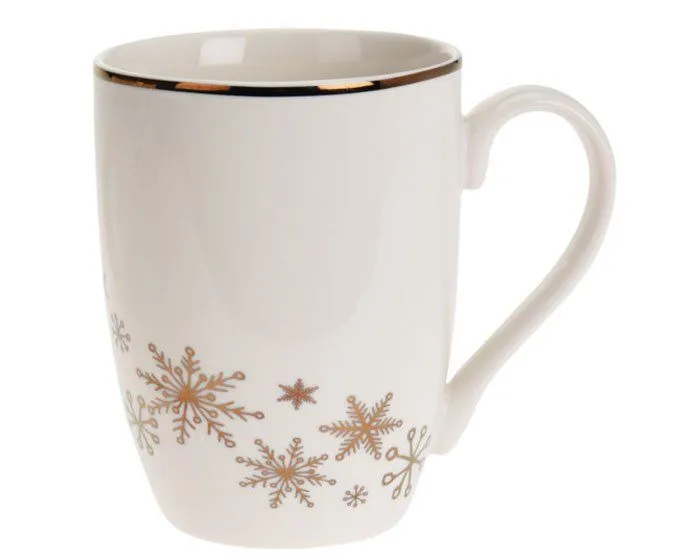 Kerst beker snowflakes 320ml diverse modellen