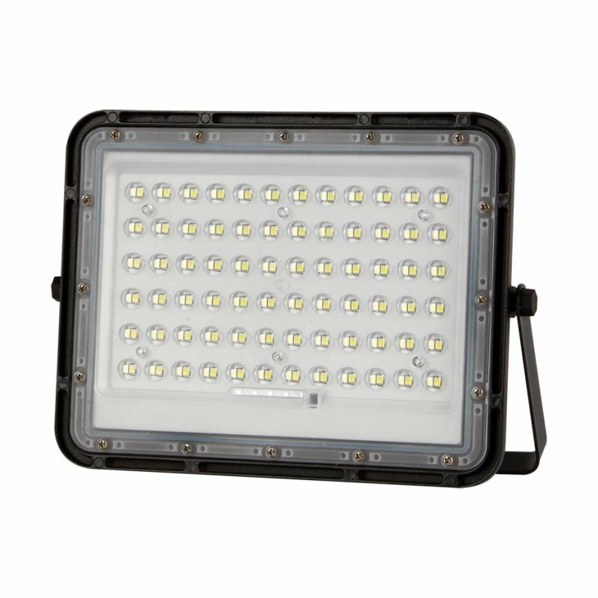 LED BUITEN DIMBAAR ZONNE SCHIJNWERPER LED/15W/3,2V IP65 6400K ZWART + AFSTANDSBEDIENING
