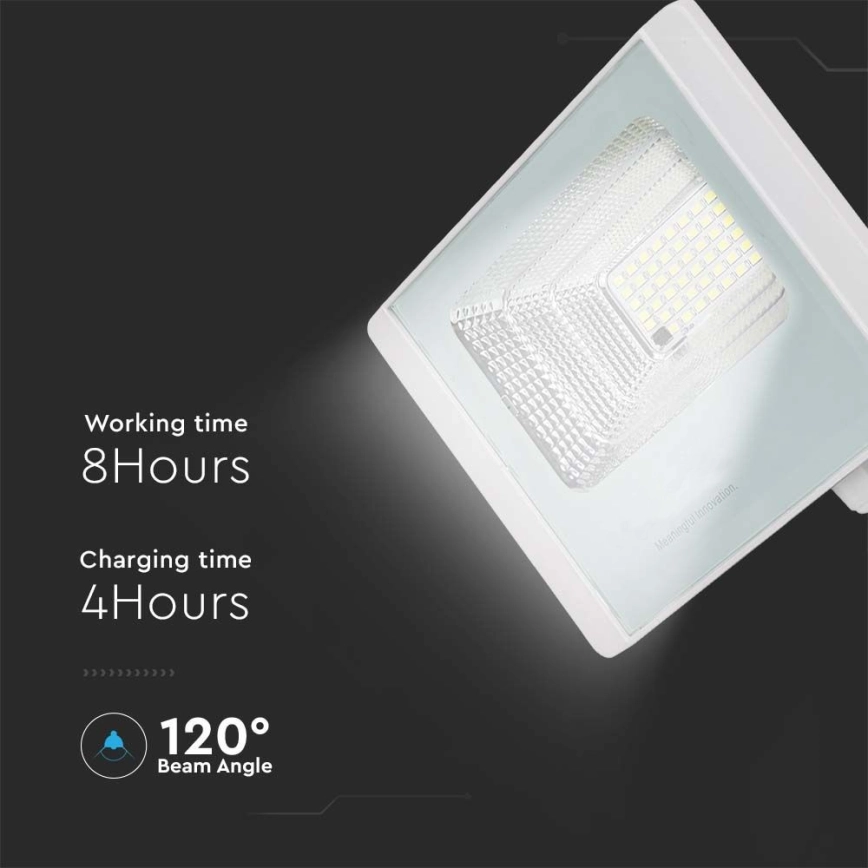 LED SCHIJNWERPER OP ZONNEENERGIE VOOR BUITEN LED/20W/3,2V IP65 6400K + AFSTANDSBEDIENING