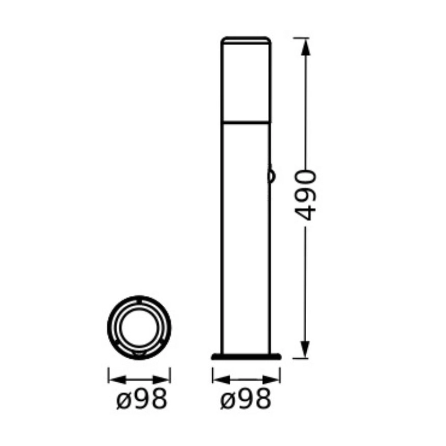 LEDVANCE  SENSORLAMP VOOR BUITEN FIGO CYLINDER 1XE27/20W/230V IP44