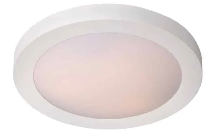 Lucide Plafondlamp Binnen Led Fresh 1X E27 Ip44 D27Cm X H9.5Cm Wit