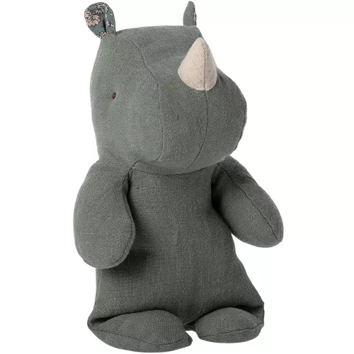 maileg safari friends neushoorn - pine - 23 cm
