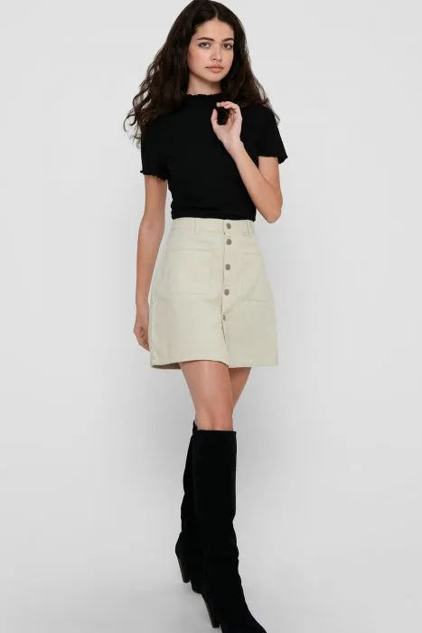 ONLY shirt met ribstructuur | Onlemma