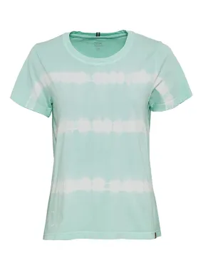 Shirt turquoise/wit