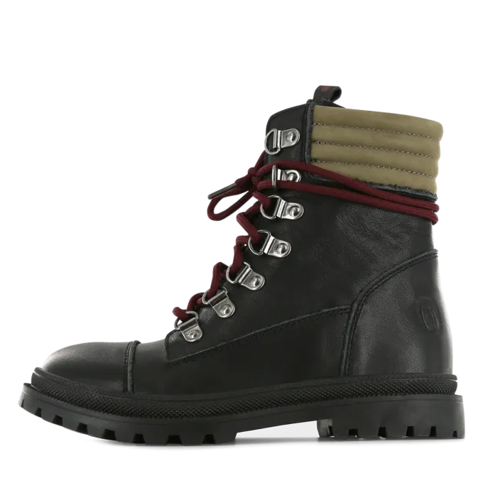 Shoesme zwarte laars met groen detail