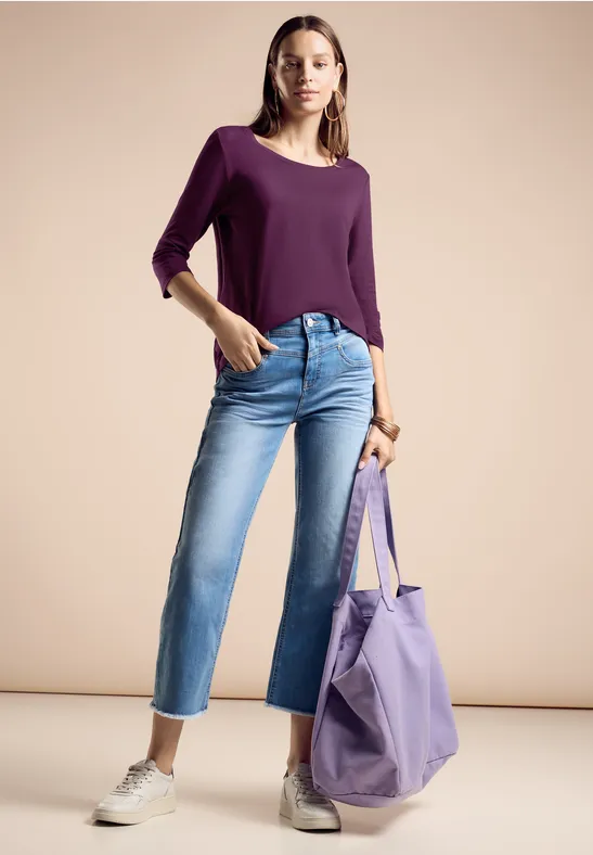 Street One Shirt met ronde hals