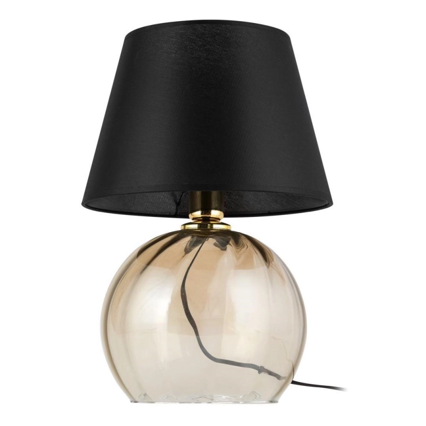 Tafellamp AUREA 1xE27/15W/230V zwart/beige