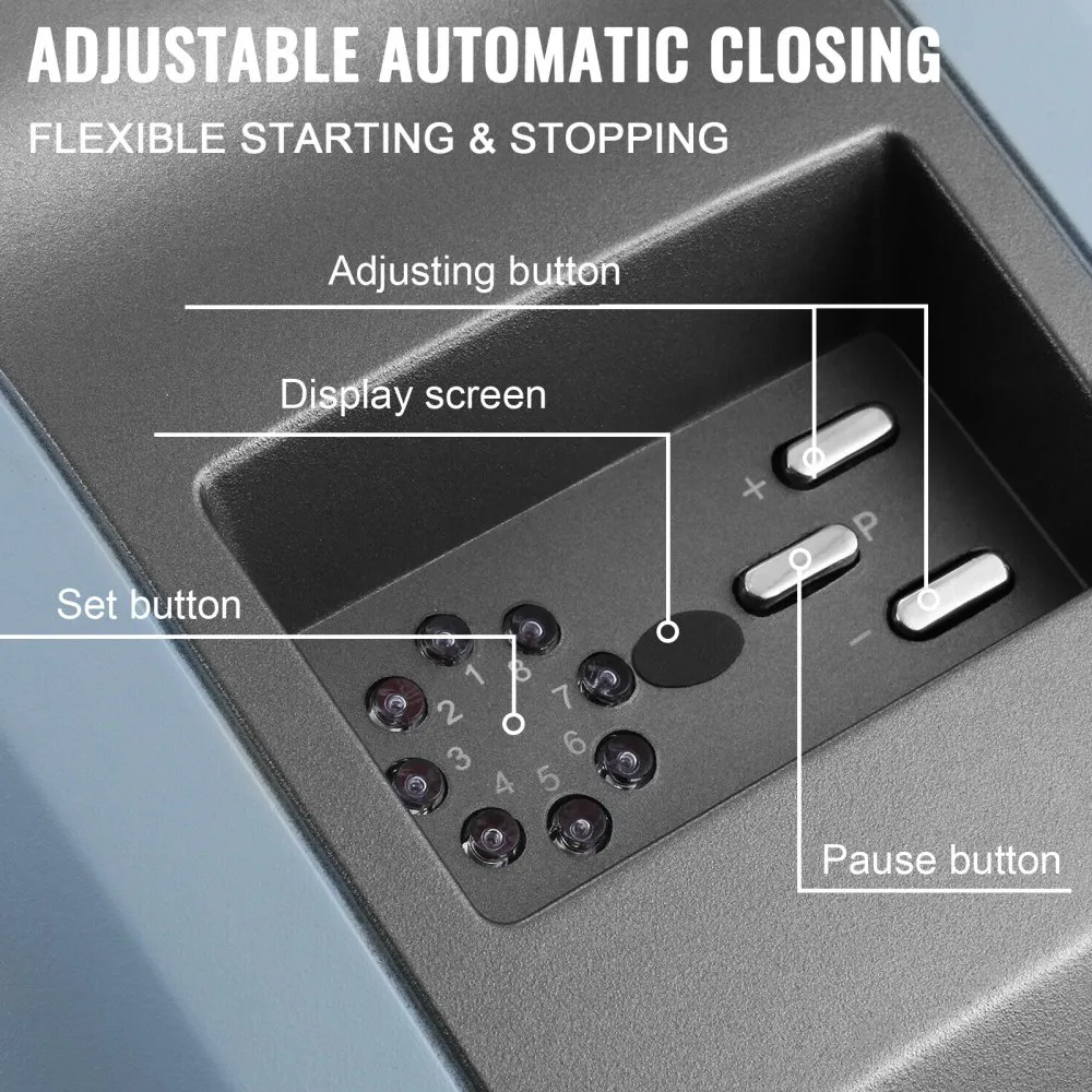 VEVOR Elektrische Deuropener Automatische Deuropener Garagedeuropener Operator 1000N Afstandsbediening Draadloos toetsenbord Gea