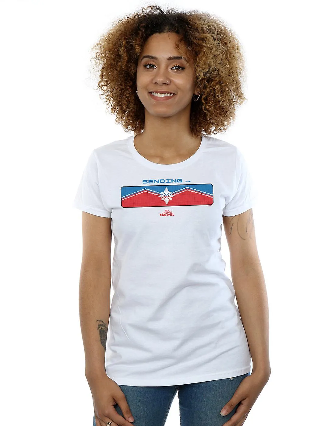 WONDER WOMEN'S CAPTAIN MARVEL VERZENDEN TSHIRT