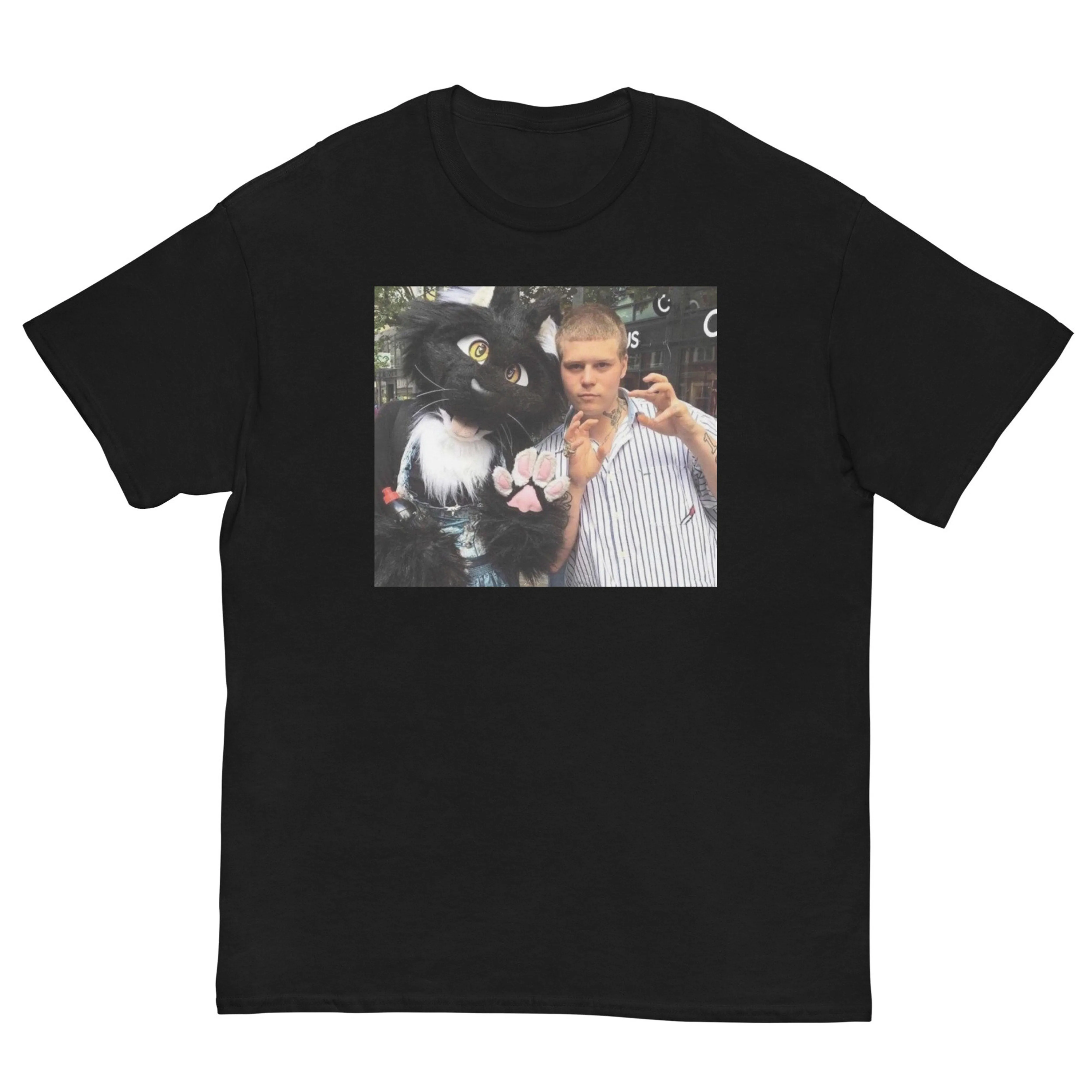 YUNG LEAN MET EEN HARIGE  VINTAGE T SHIRT, YUNG LEAN VINTAGE SHIRT, YUNG LEAN 90S GRAFISCHE TEESBIU152